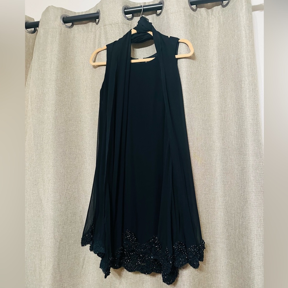 Black cocktail dress